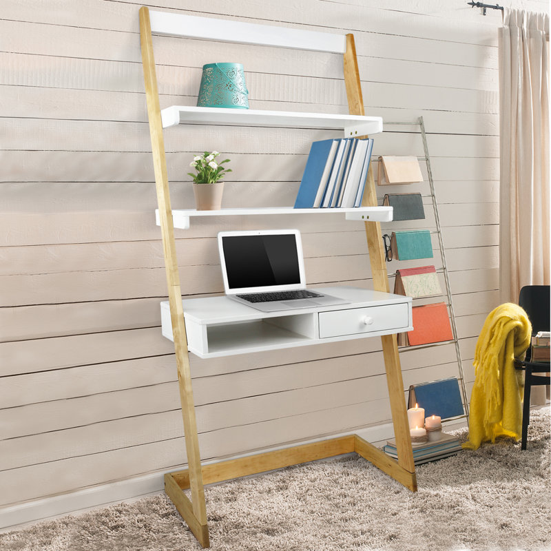 Burrier Solid Wood Leaning Ladder Desk Viv Rae